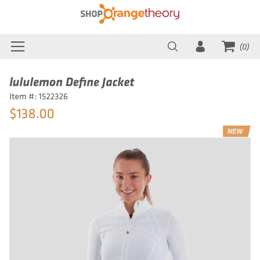 Lululemon Align Jacket : ORANGE THEORY